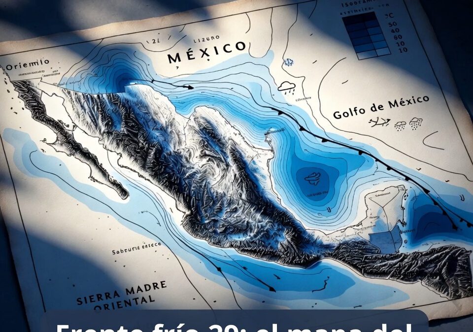 Frente frío 29: el mapa del frío que viene fuerte