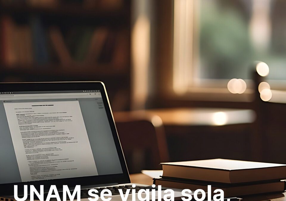 UNAM se vigila sola, examen en linea con IA