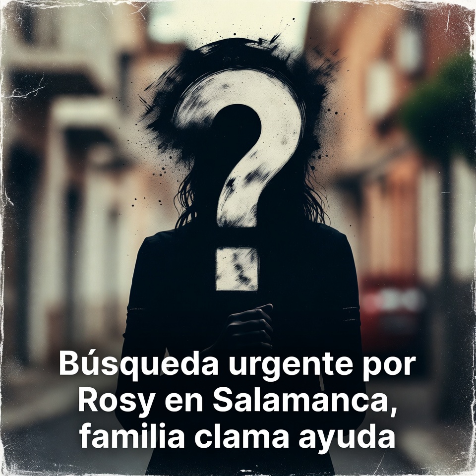 Búsqueda urgente por Rosy en Salamanca, familia clama ayuda