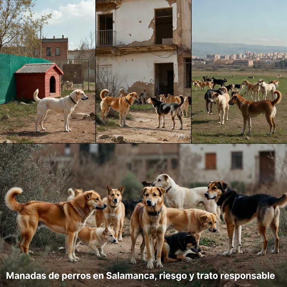 Manadas de perros en Salamanca, riesgo y trato responsable