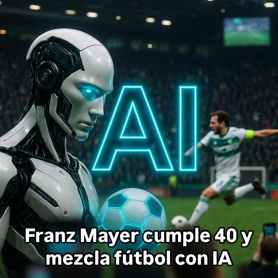 Franz Mayer cumple 40 y mezcla fútbol con IA
