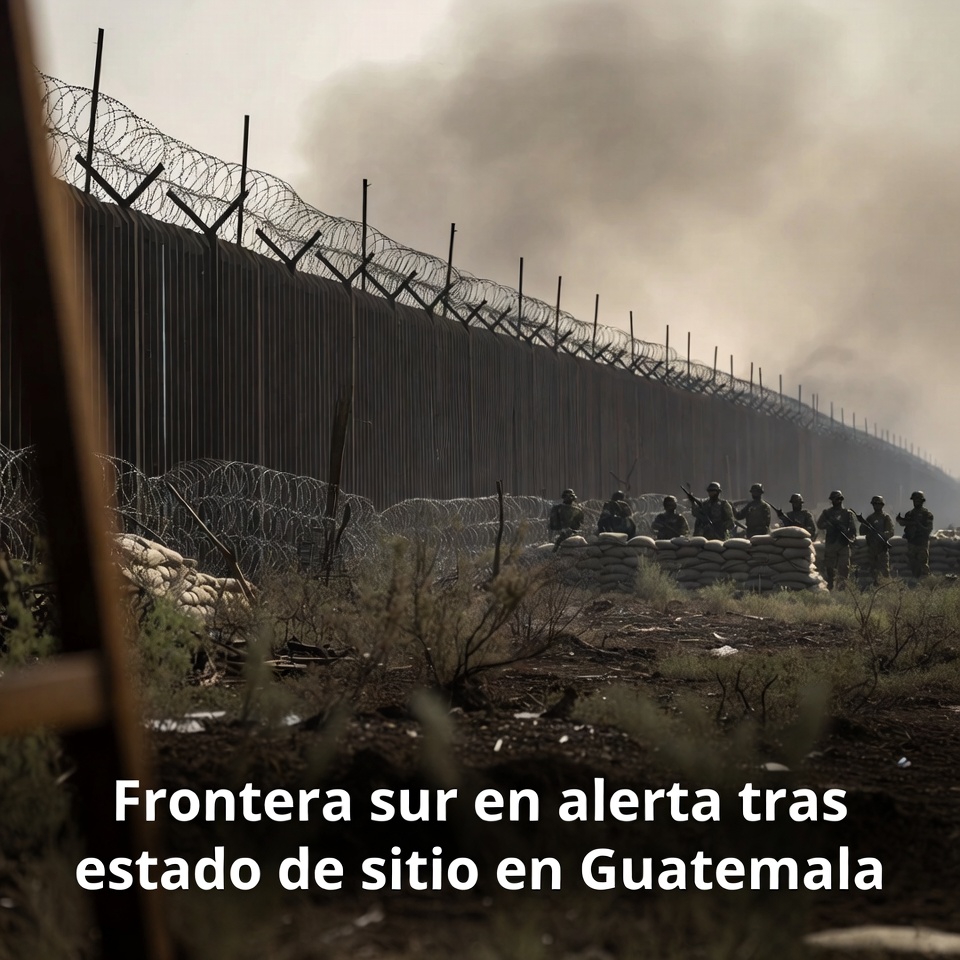 Frontera sur en alerta tras estado de sitio en Guatemala