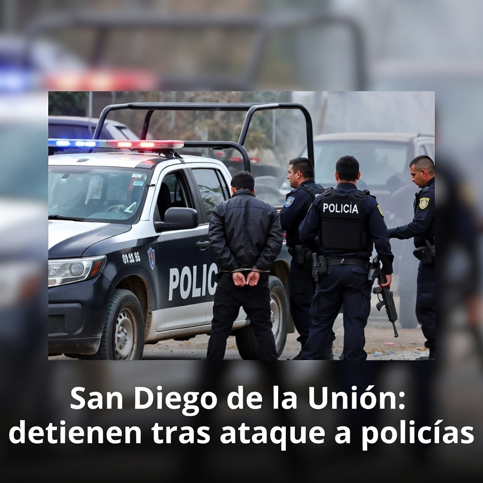 San Diego de la Unión: detienen tras ataque a policías
