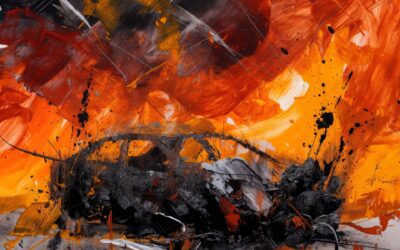 Celaya: auto en llamas y hallan cuerpo calcinado