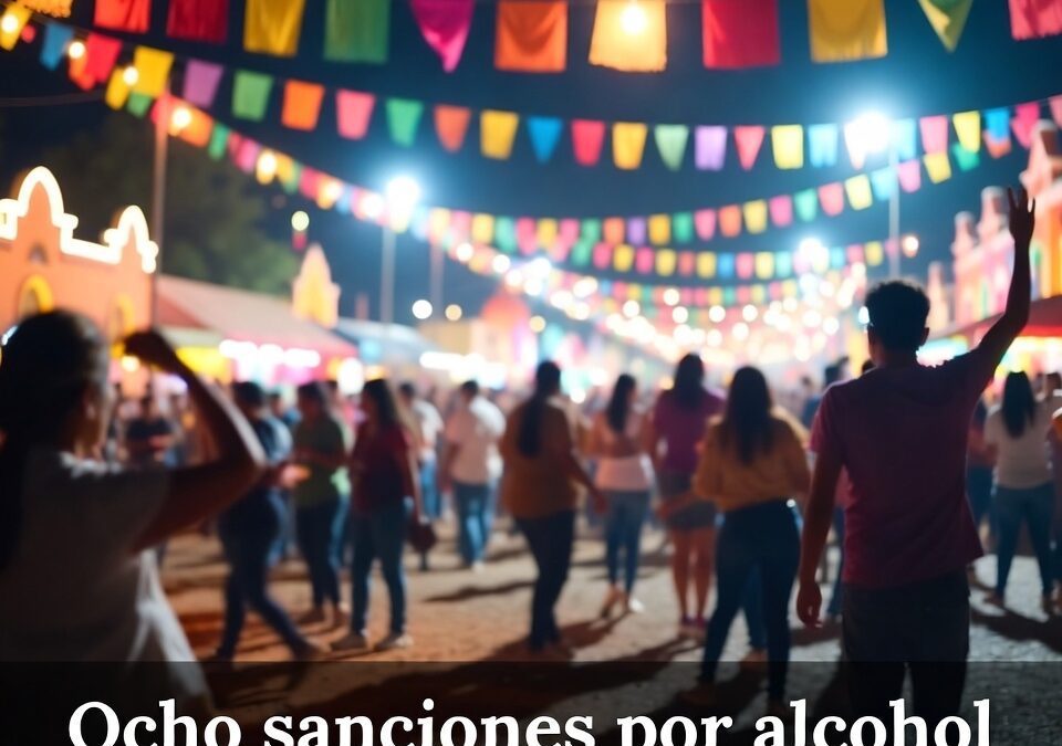 Ocho sanciones por alcohol en la Feria de León