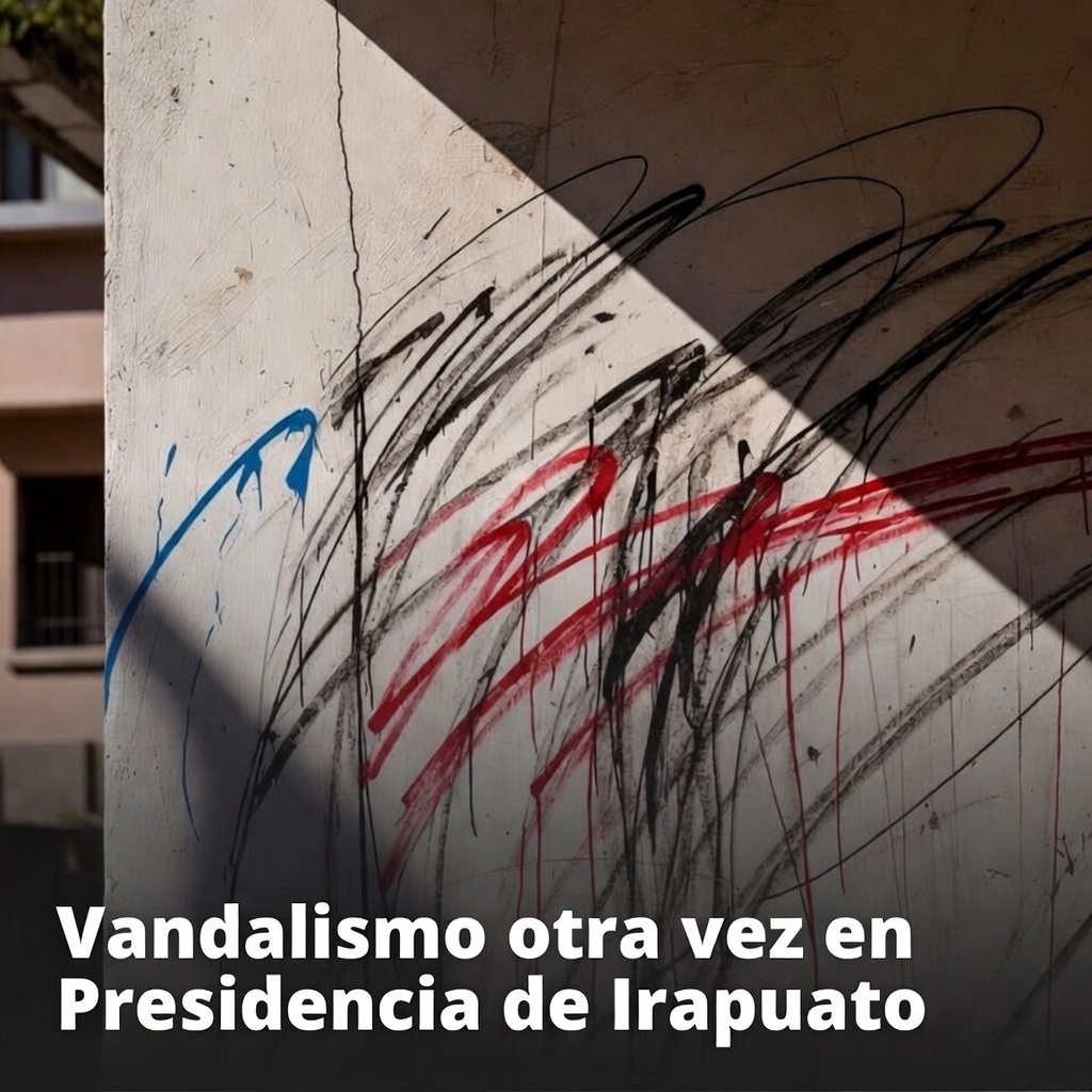 Vandalismo otra vez en Presidencia de Irapuato