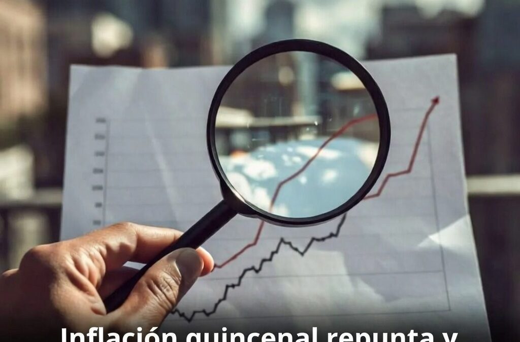 Inflación quincenal repunta y complica el margen de Banxico