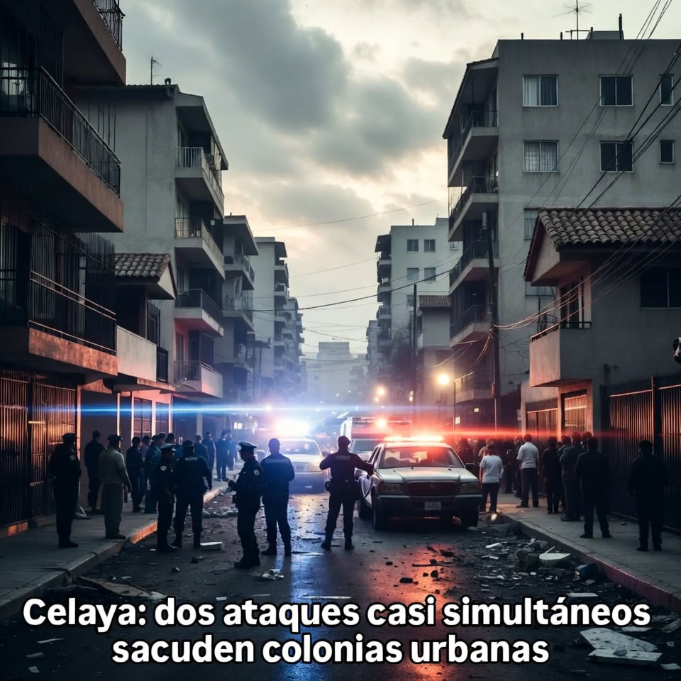 Celaya: dos ataques casi simultáneos sacuden colonias urbanas