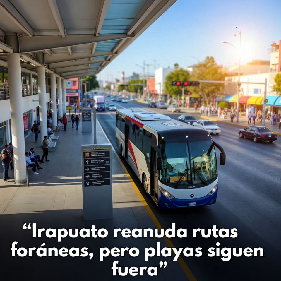 Irapuato reanuda rutas foráneas, pero playas siguen fuera