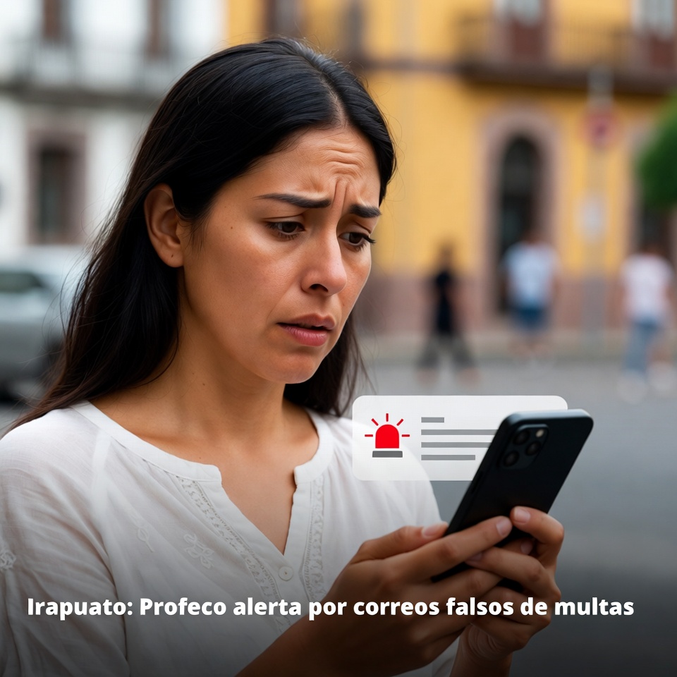 Irapuato: Profeco alerta por correos falsos de multas