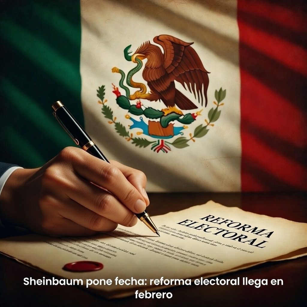 Sheinbaum pone fecha: reforma electoral llega en febrero