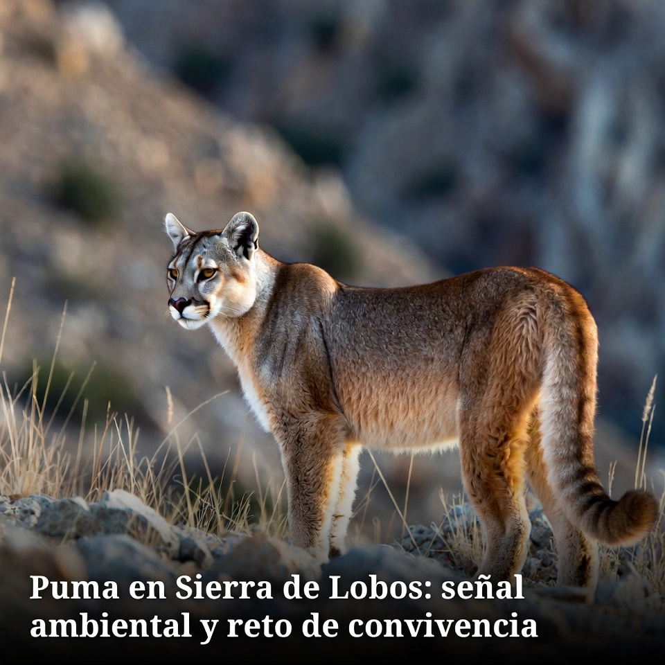 Puma en Sierra de Lobos: señal ambiental y reto de convivencia