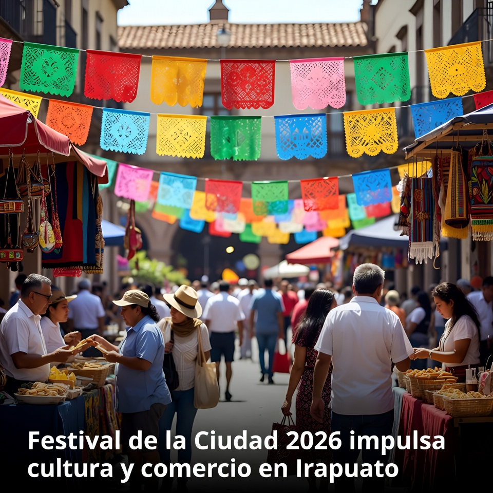 Festival de la Ciudad 2026 impulsa cultura y comercio en Irapuato