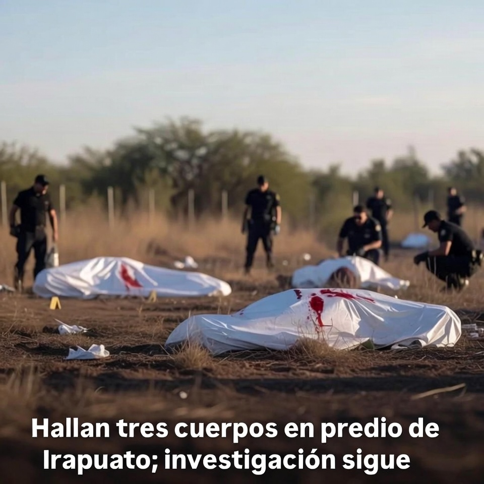 Hallan tres cuerpos en predio de Irapuato; investigación sigue