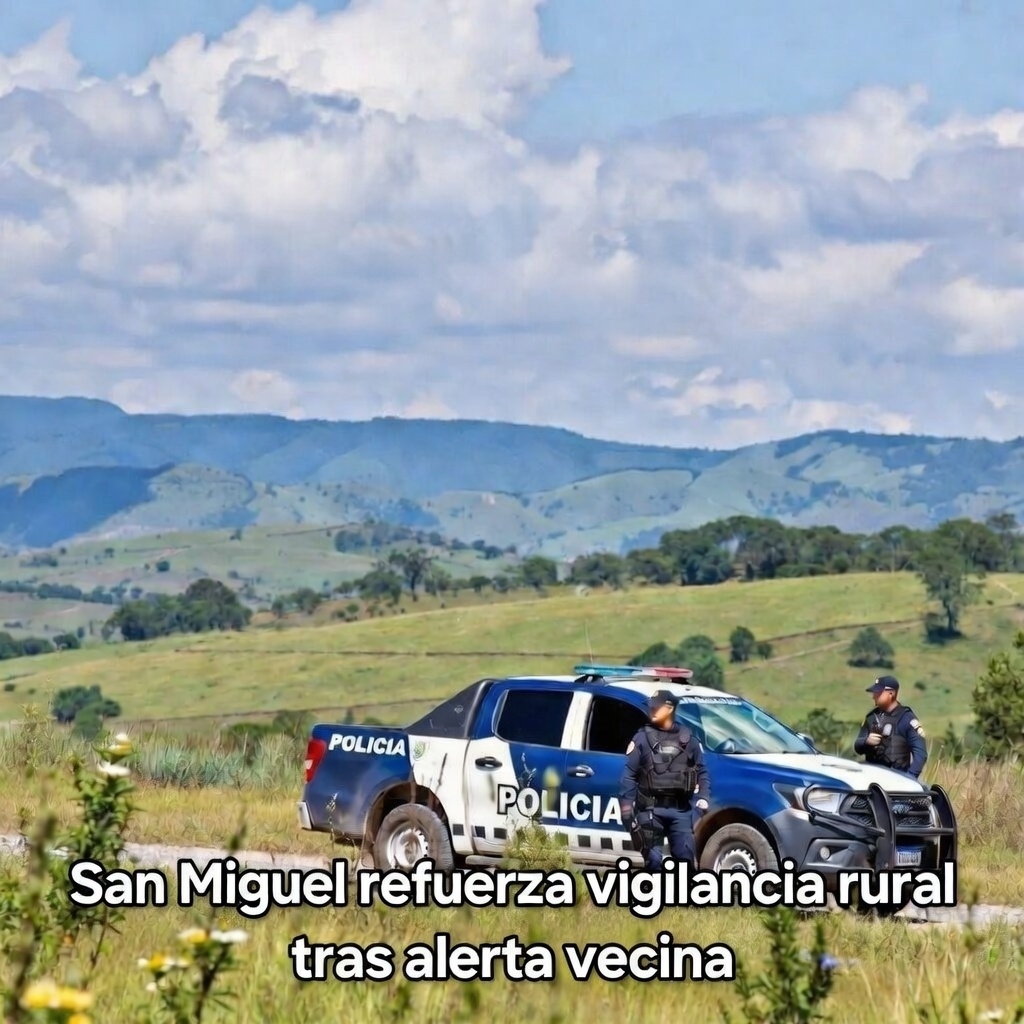 San Miguel refuerza vigilancia rural tras alerta vecina