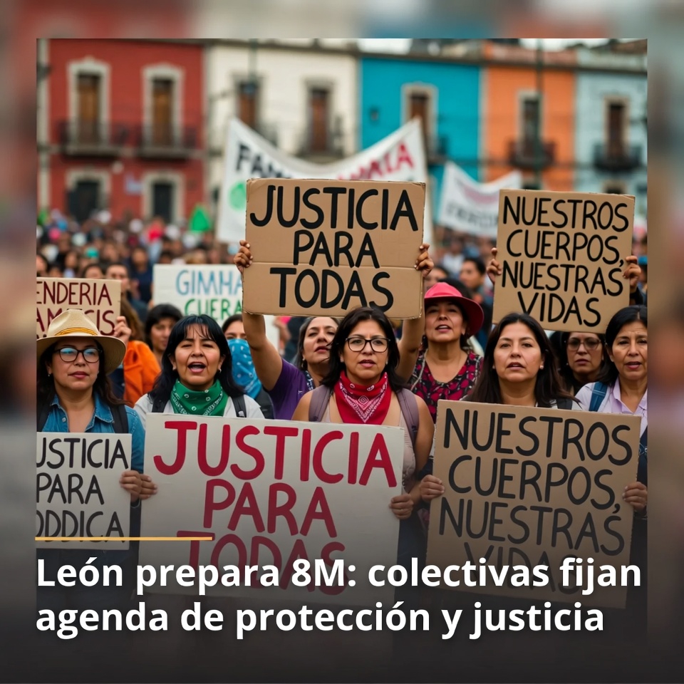 León prepara 8M: colectivas fijan agenda de protección y justicia