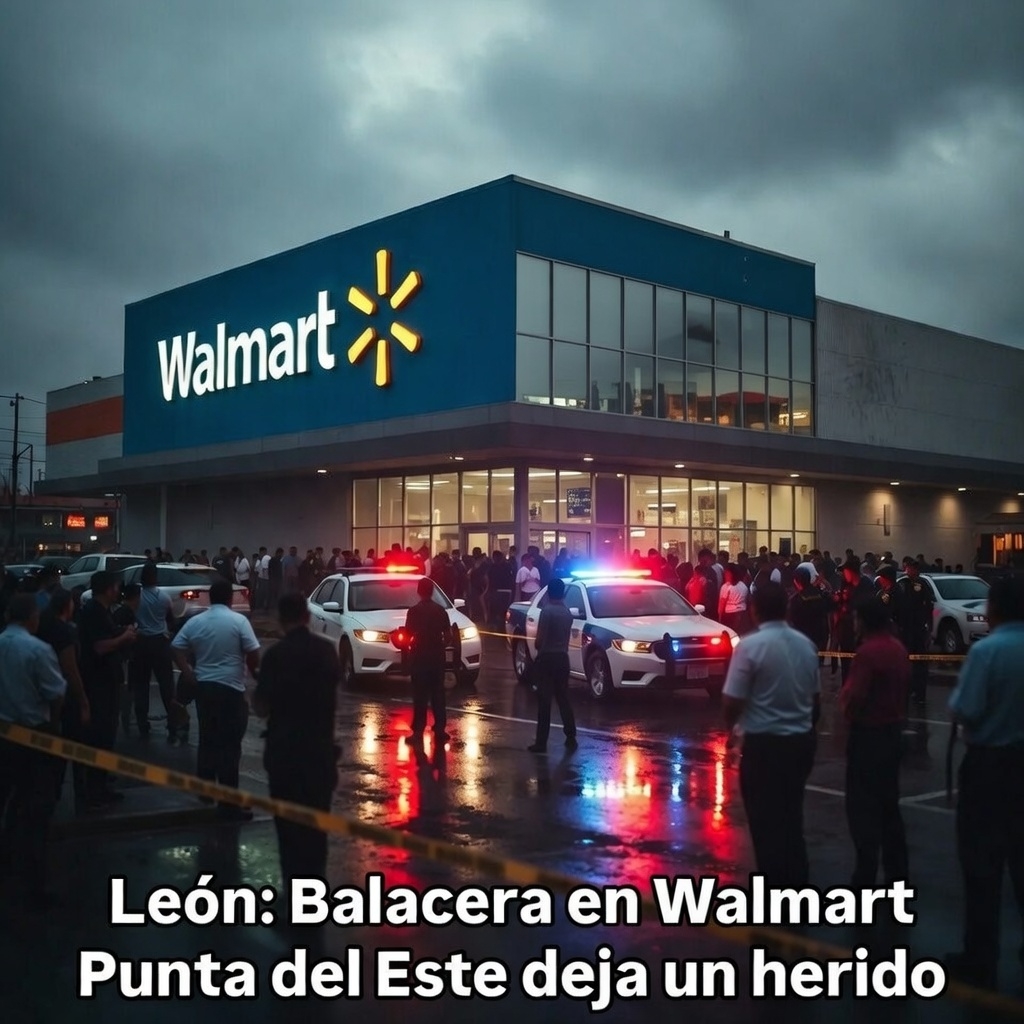 León: Balacera en Walmart Punta del Este deja un herido