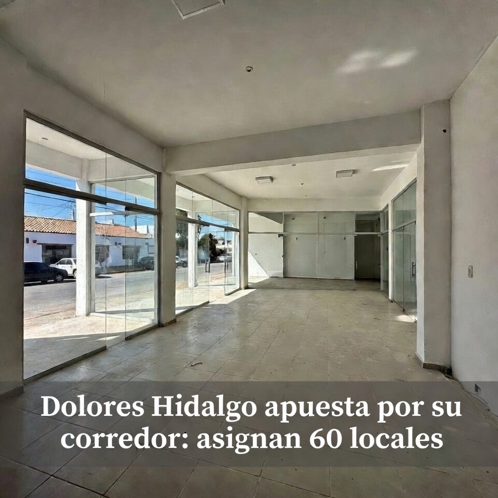 Dolores Hidalgo apuesta por su corredor: asignan 60 locales
