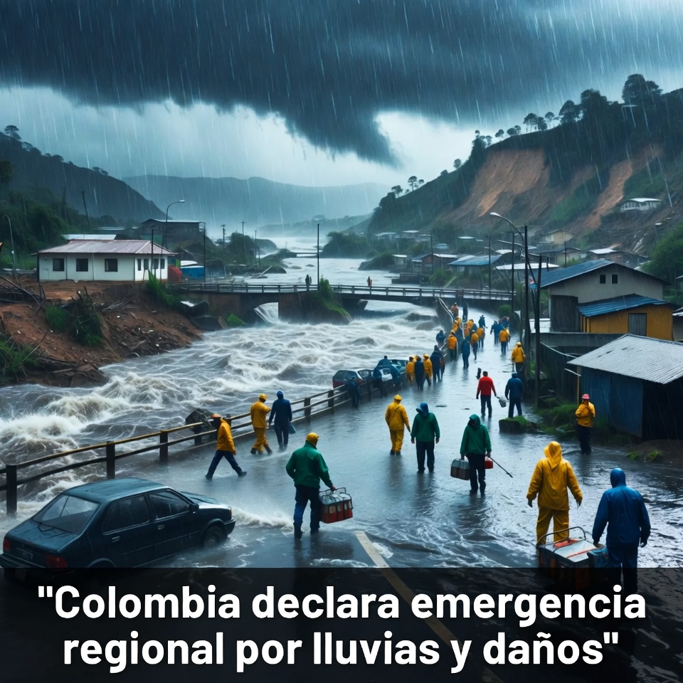 Colombia declara emergencia regional por lluvias y daños