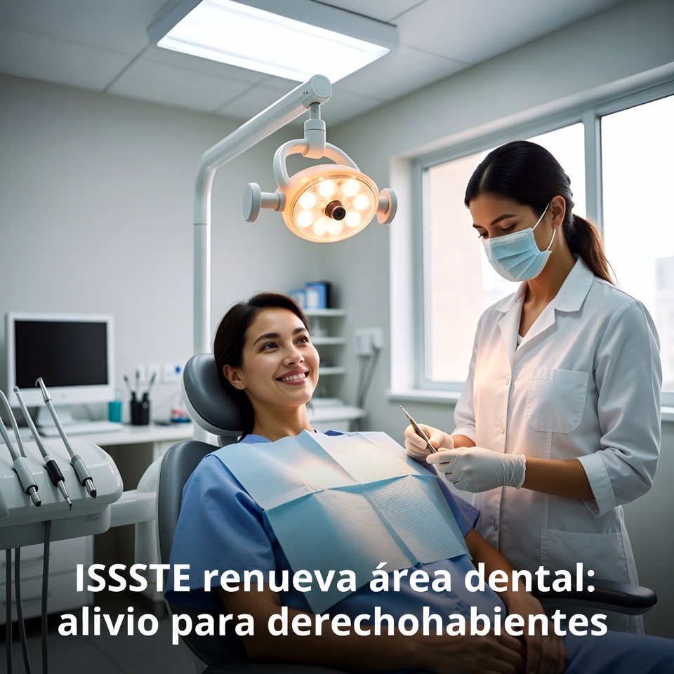 ISSSTE renueva área dental: alivio para derechohabientes