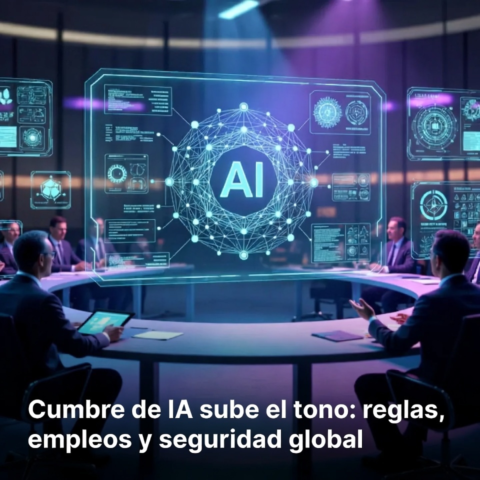 Cumbre de IA sube el tono: reglas, empleos y seguridad global