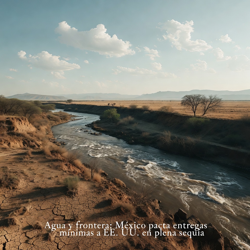 Agua y frontera: México pacta entregas mínimas a EE.UU. en plena sequía