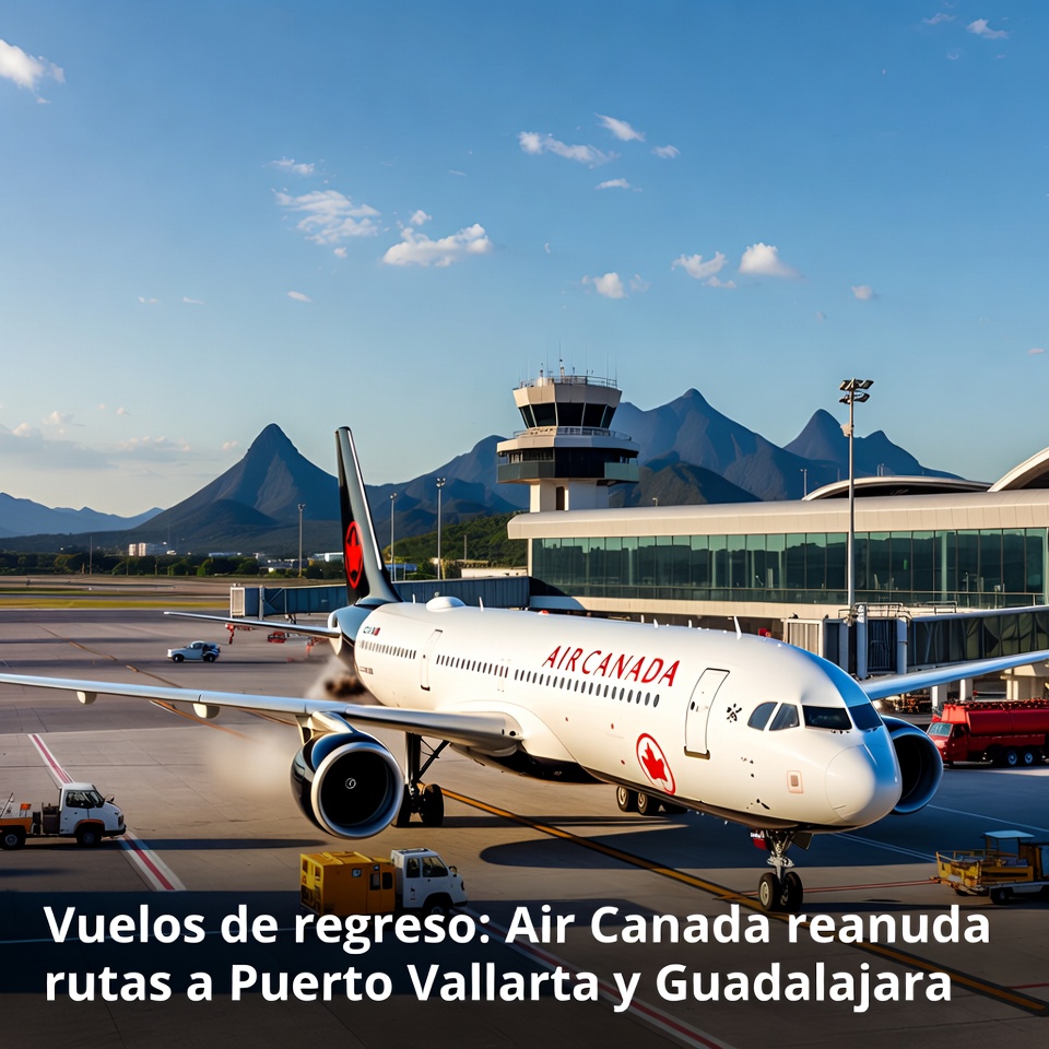Vuelos de regreso: Air Canada reanuda rutas a Puerto Vallarta y Guadalajara
