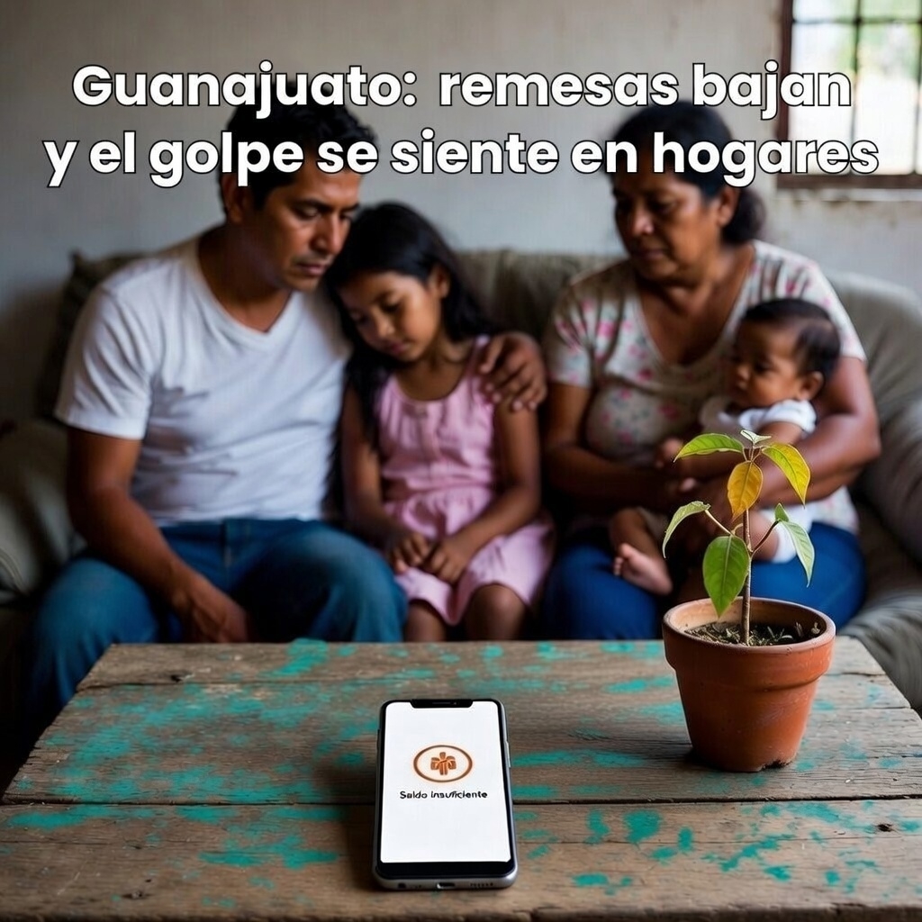 Guanajuato: remesas bajan y el golpe se siente en hogares