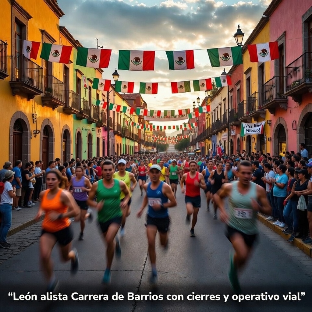 León alista Carrera de Barrios con cierres y operativo vial