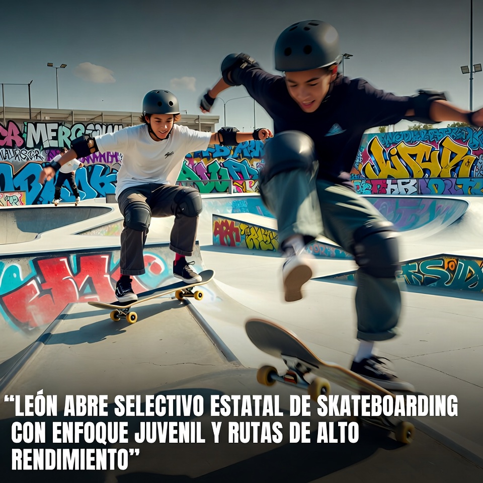 León abre selectivo de skateboarding con ruta juvenil competitiva
