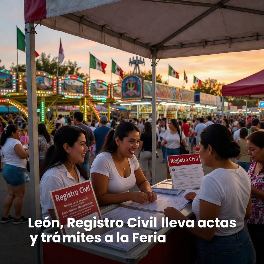 Leon: Registro Civil lleva actas y tramites a feria