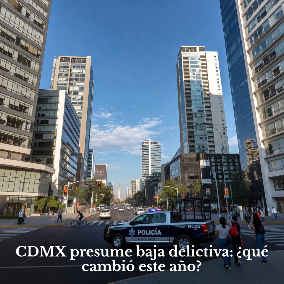 CDMX presume baja delictiva: ¿qué cambió este año?