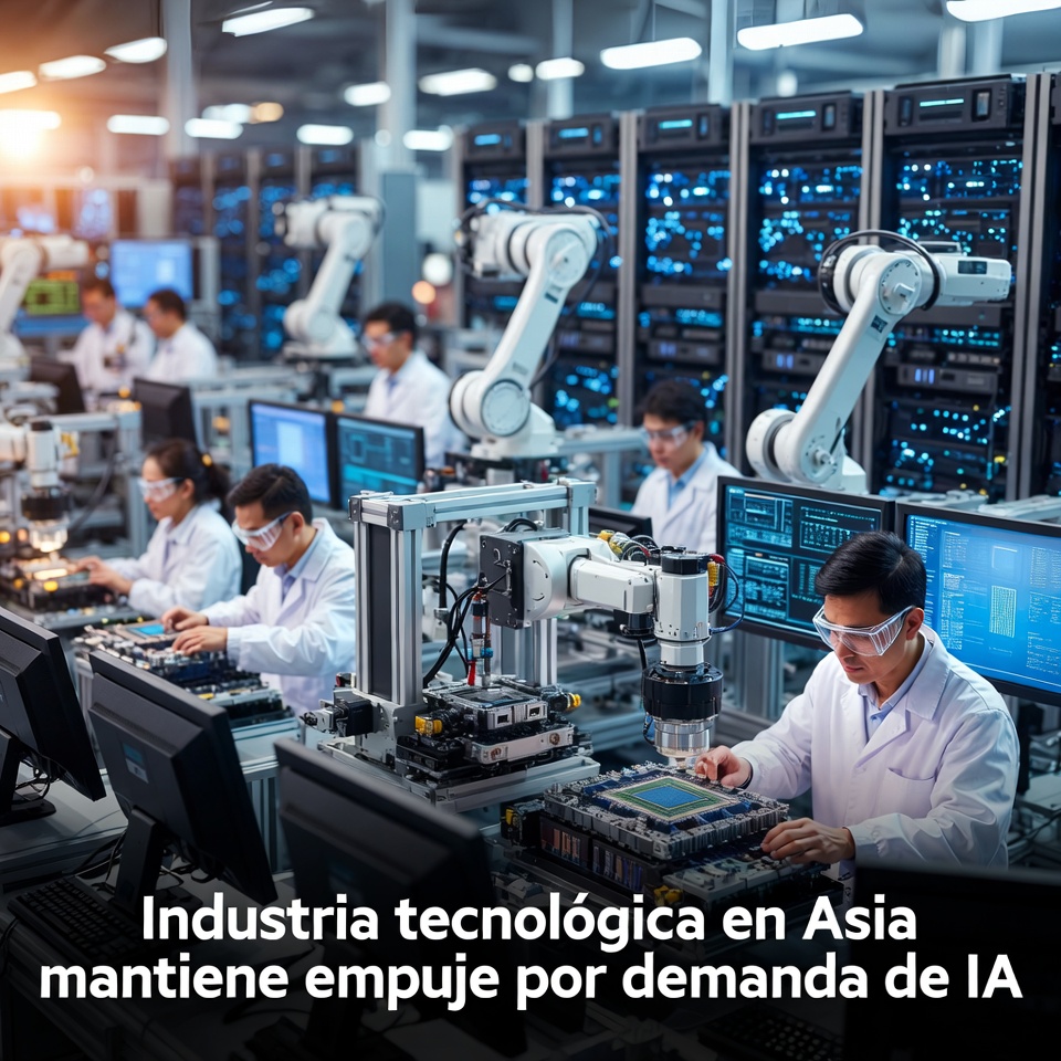 Industria tecnológica en Asia mantiene empuje por demanda de IA