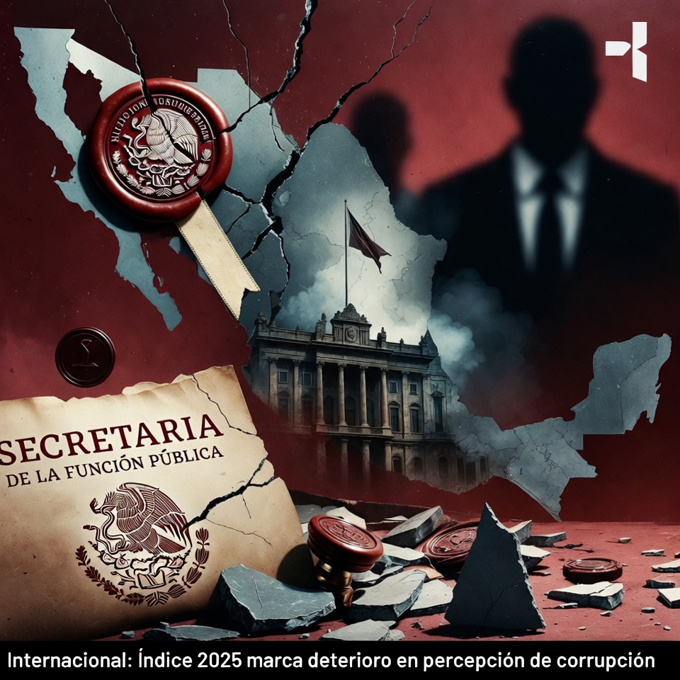 Internacional: Indice 2025 muestra retrocesos en corrupcion