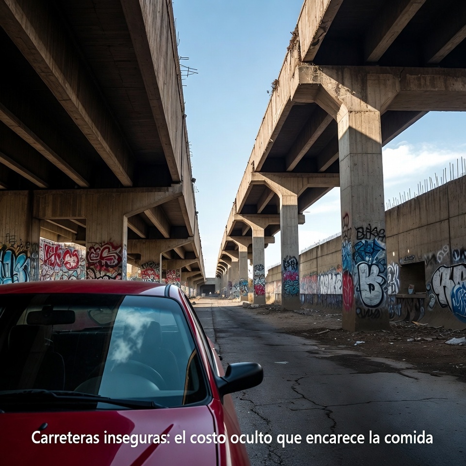 Carreteras inseguras: el costo oculto que encarece la comida
