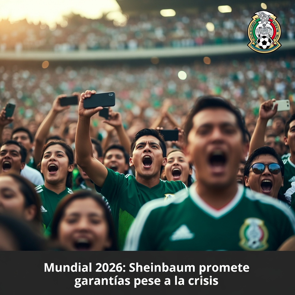 Mundial 2026: Sheinbaum promete garantías pese a la crisis