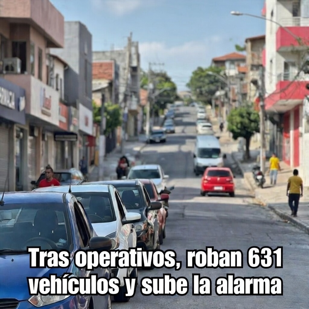 Tras operativos, roban 631 vehículos y sube la alarma