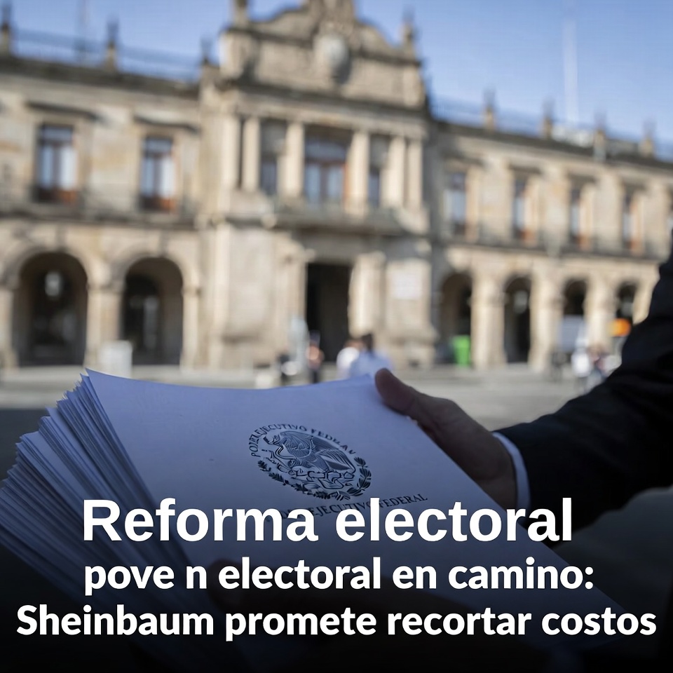 Reforma electoral en camino: Sheinbaum promete recortar costos
