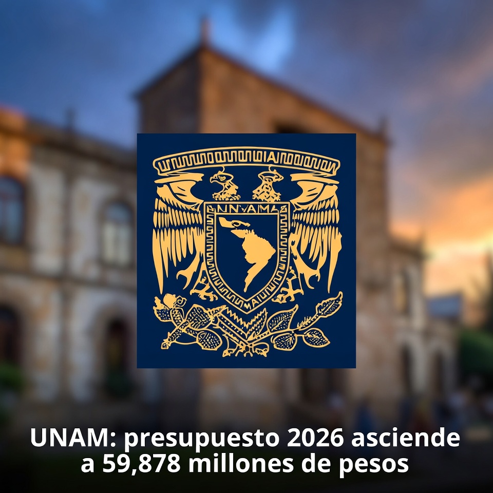 UNAM: presupuesto 2026 asciende a 59,878 millones de pesos