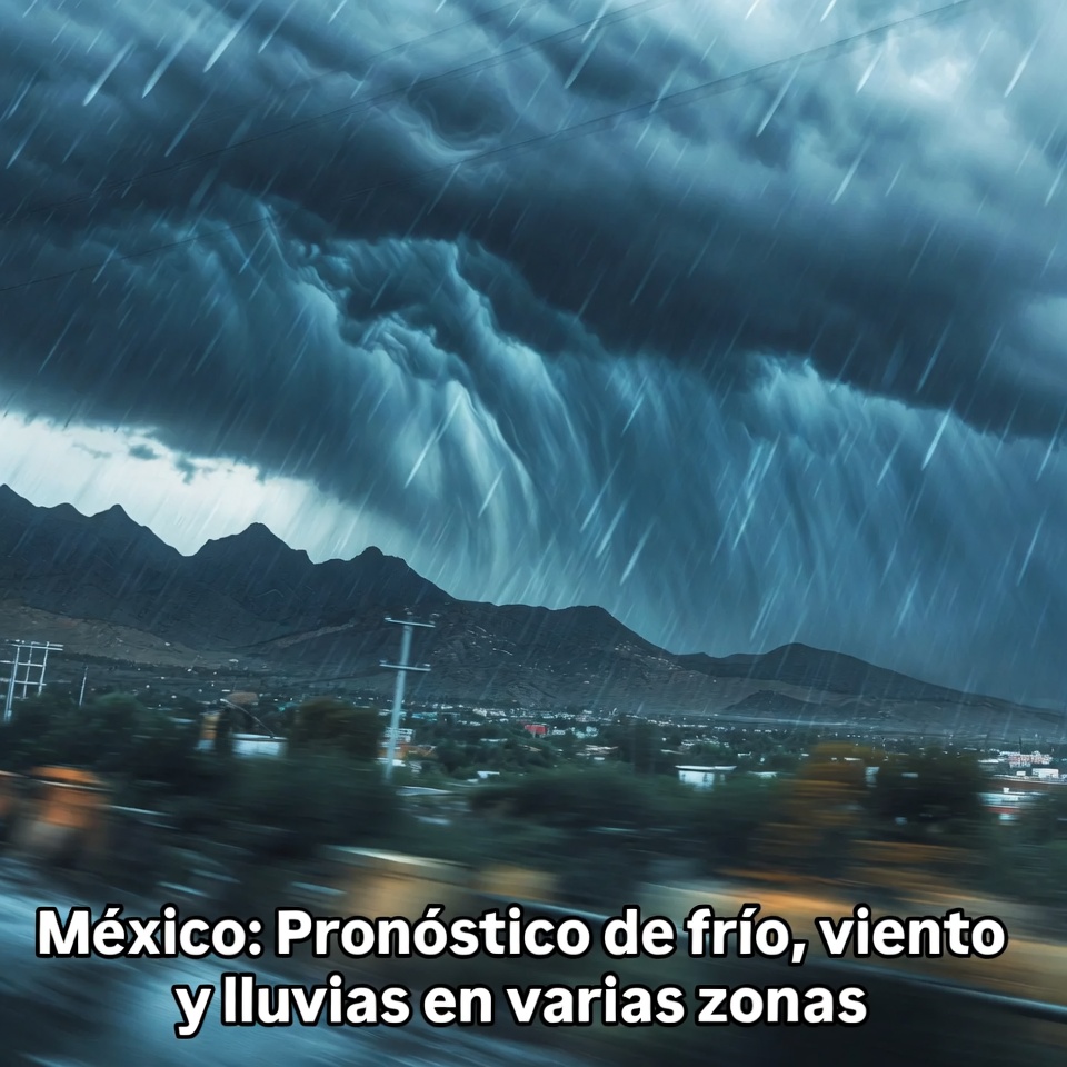 Mexico: Frente frio trae viento y lluvias dispersas