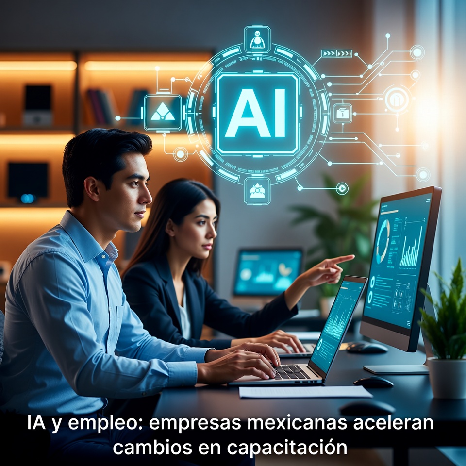 IA y empleo: empresas mexicanas aceleran cambios en capacitación