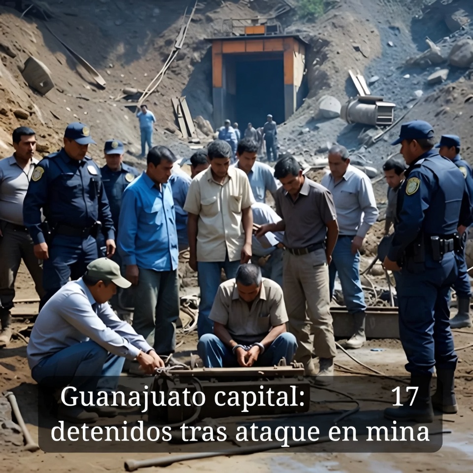Guanajuato capital: 17 detenidos tras ataque en mina