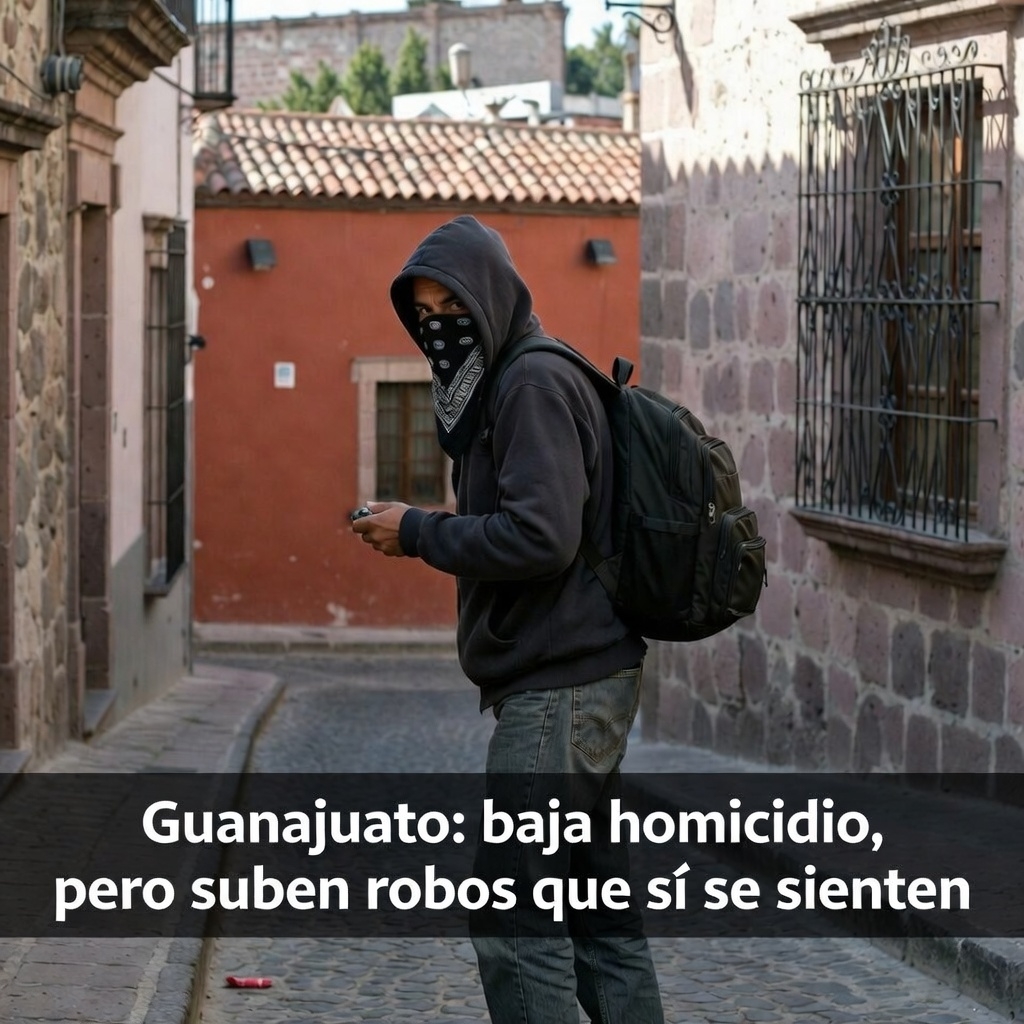 Guanajuato: baja homicidio, pero suben robos que sí se sienten
