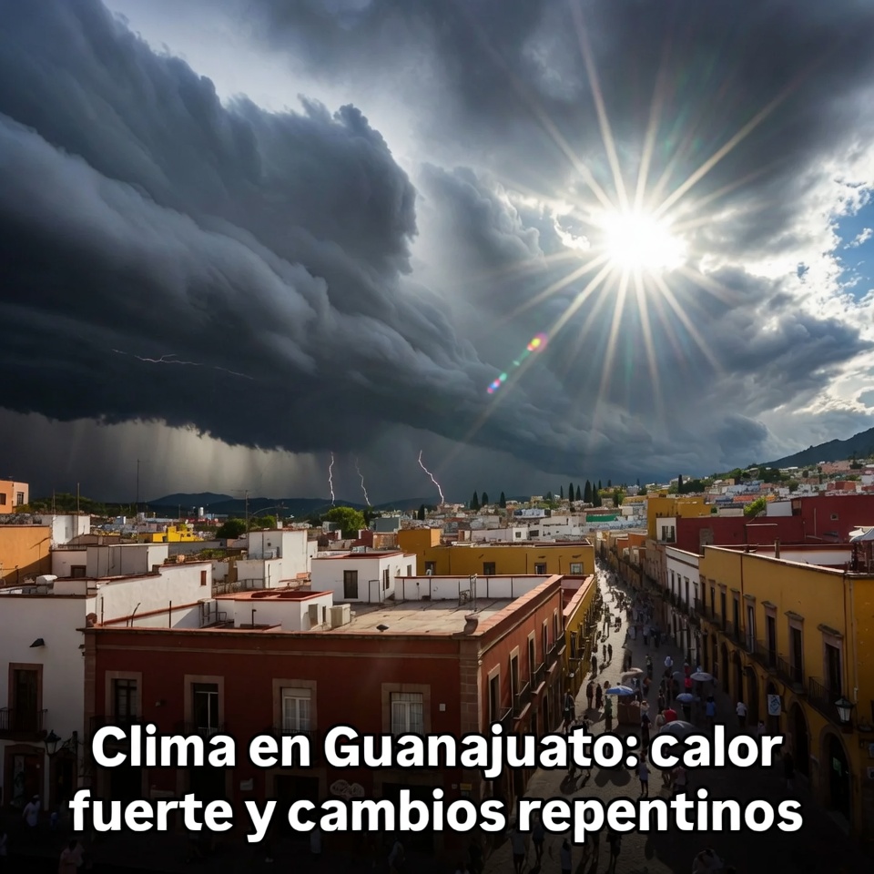 Clima en Guanajuato: calor fuerte y cambios repentinos