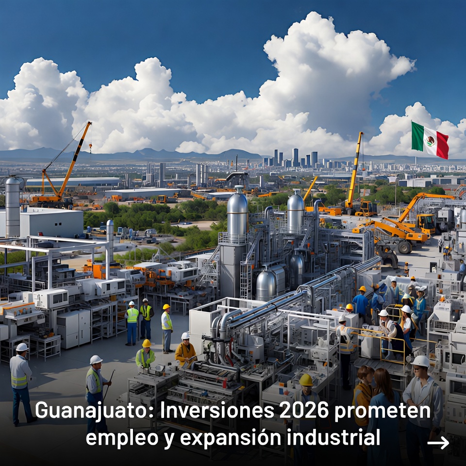 Guanajuato: Inversiones 2026 apuntan a empleo industrial