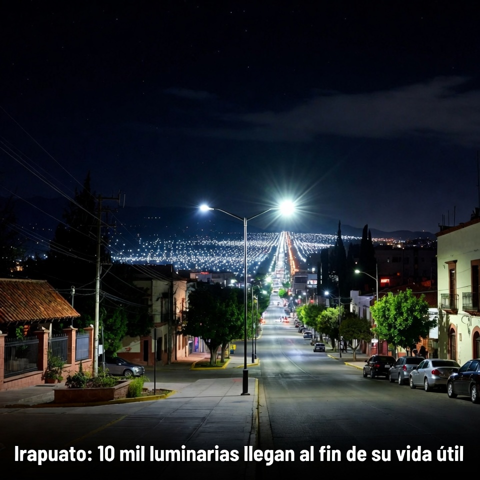Irapuato: 10 mil luminarias llegan al fin de su vida útil