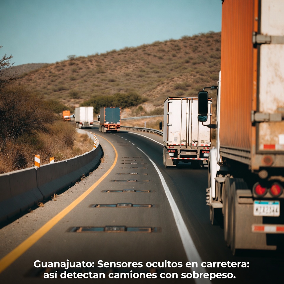 Sensores ocultos en carretera: así detectan camiones con sobrepeso