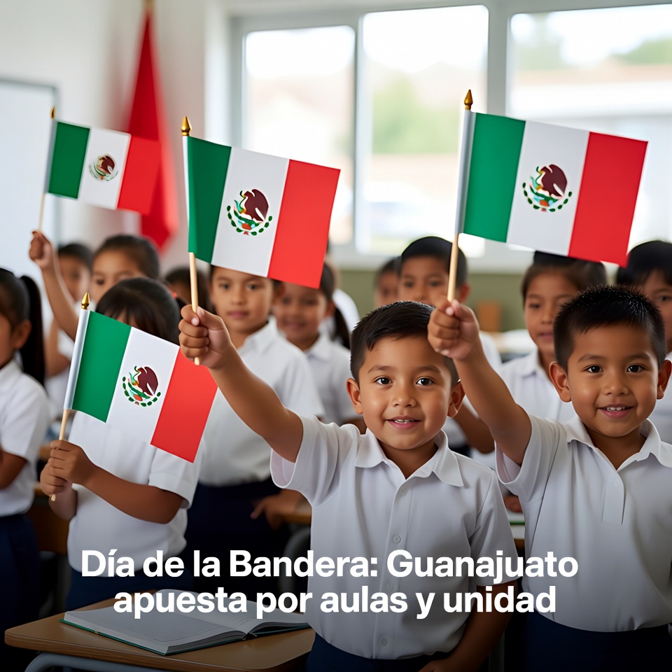 Día de la Bandera: Guanajuato apuesta por aulas y unidad