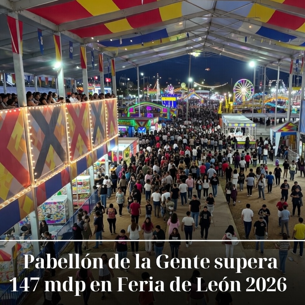 Pabellón de la Gente supera 147 mdp en Feria de León 2026