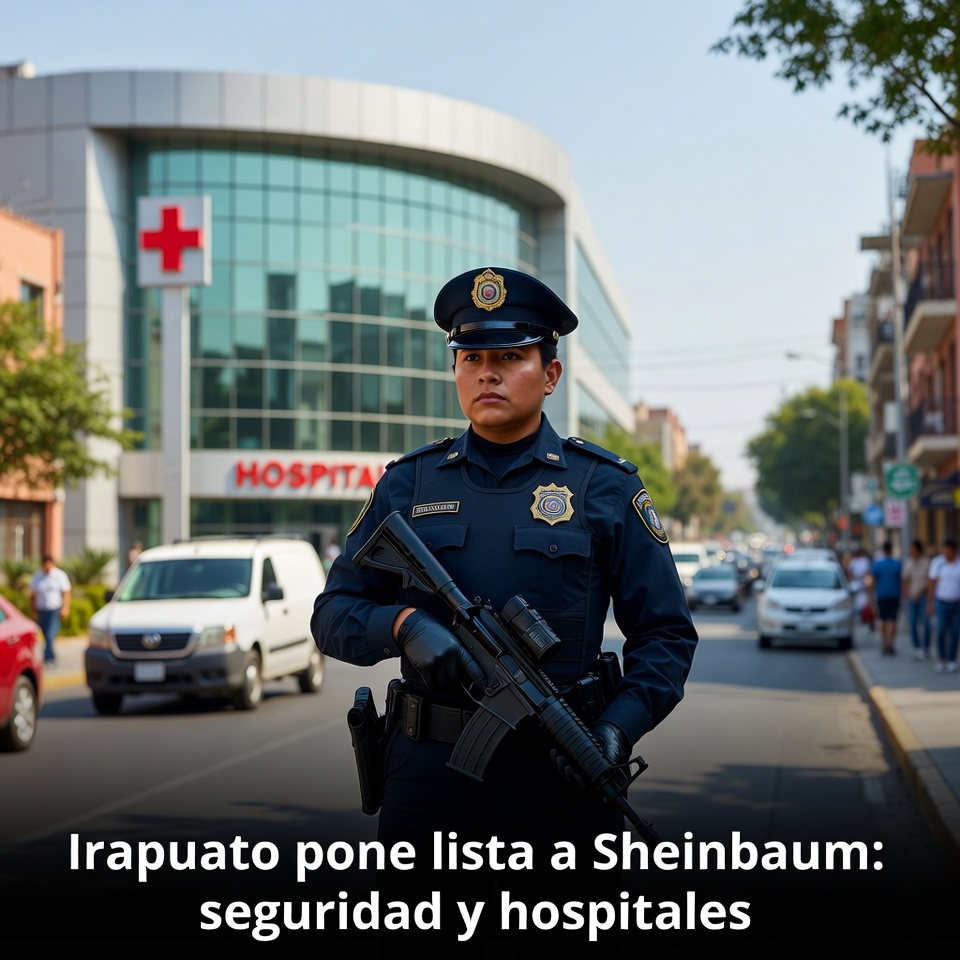 Irapuato pone lista a Sheinbaum: seguridad y hospitales